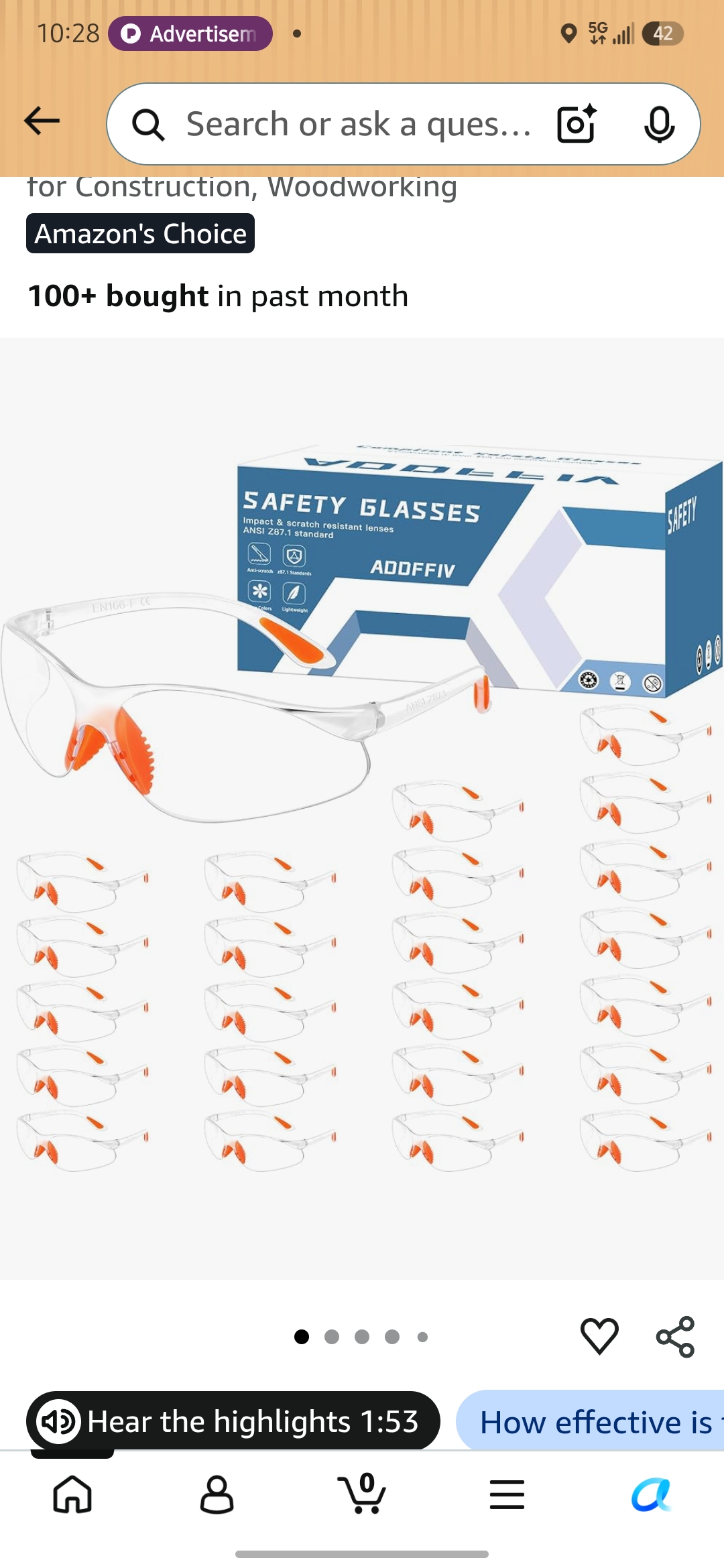 EMS Safety Glasses