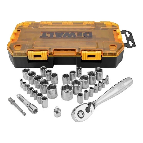 DEWALT 34 Piece Socket and Ratchet Set