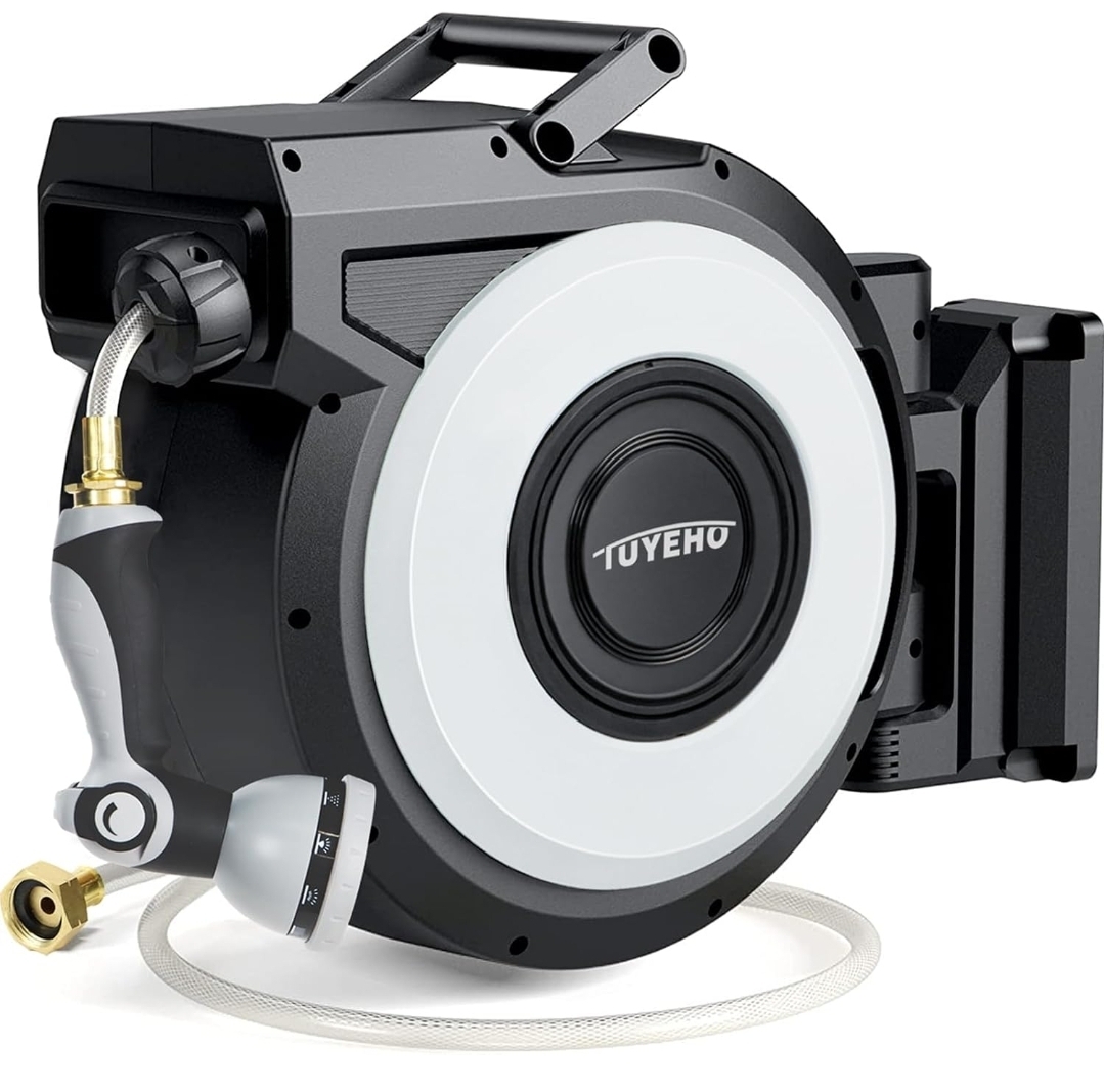 Tuyeho Retractable Garden Hose Reel 130 FT
